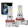 Universal 2PCS H1 LED Lamps 25000LM 100W Car Light H8/H9/H11 16PCS CSP 6500K 1:1 Mini Fanless 12V
