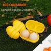 2 Grids Egg Storage Box Portable Outdoor Camping Picnic Egg Protection Kitchen Refrigerator Egg Holder Container Organizer Case