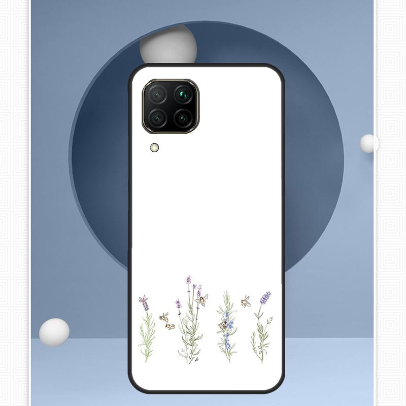 Цветы лавандово-фиолетовые для Huawei Nova 12i 12s 11i 8i Y91 Y60 Y70 Y72 Y90 Y61 9 10 SE P20 P40 Lite P30 P60 Pro Чехол