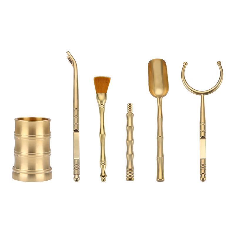 Handun Brass Tea Ceremony Six Gentlemen Set