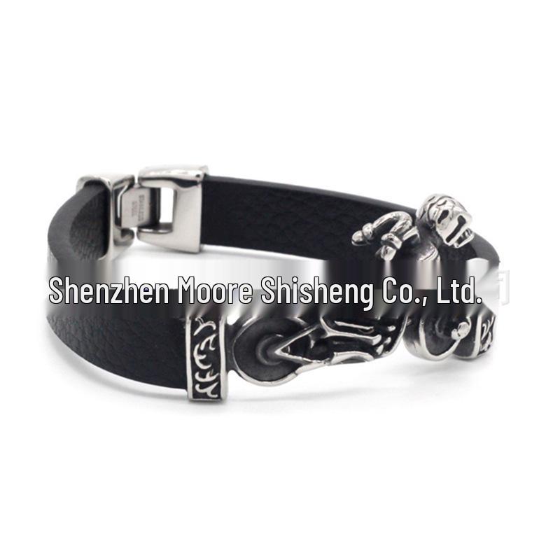 Браслет с рунами викингов и кельтским узором из нержавеющей стали - Ретро и модное украшение