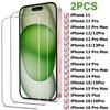 2PCS Tempered Glass For iPhone 11 12 13 14 15 16 Pro Max 13 Mini Screen Protector For iPhone 16 15 14 Plus Protective Glass Film