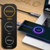USB C Прямой Угловой Г-образный Прямой Угловой Адаптер Тип C на Тип C 40 Гбит/с Быстрый Адаптер-Конвертер Данных Зарядные Адаптеры