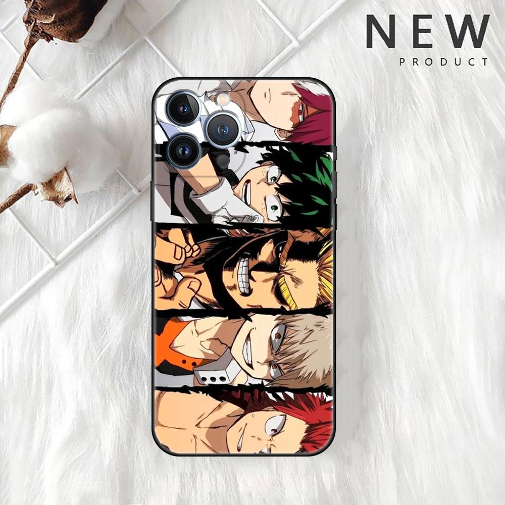 Чехол My Hero Academia для Apple iPhone 14 Pro Max 13 11 12 Mini SE 7 8 Plus X XS 6 6S силиконовый чехол для телефона мягкий TPU Funda