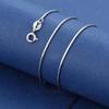 925 Silver Stacked Silver Necklace Luxury Collarbone Chain Elegant Glitter Choker Necklace  Bride