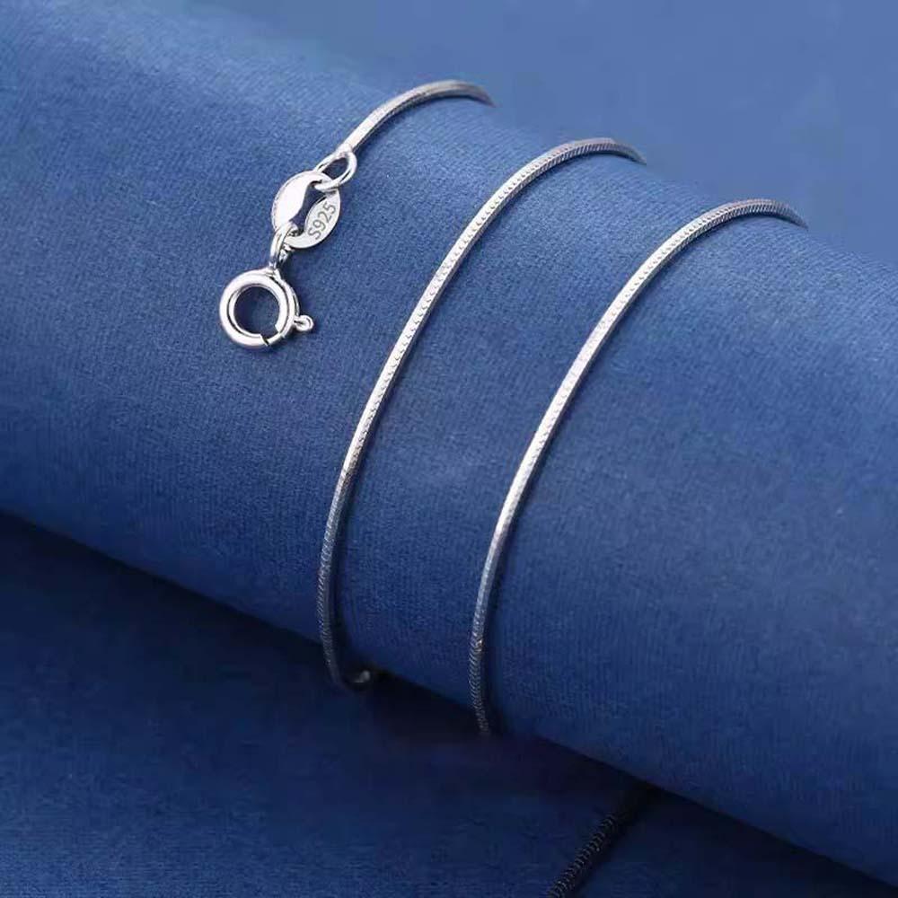 925 Silver Stacked Silver Necklace Luxury Collarbone Chain Elegant Glitter Choker Necklace Bride