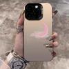 Модный ударопрочный розовый чехол-луна для iPhone 17, 16, 15 Pro, 13 Pro Max и 12X