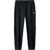 Comfortable Casual Simple Design Tapered Fleece Knit Sports Pants Men Bottoms Basic-Black 952447309-4