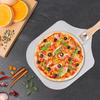 Premium Pizza Peel Aluminum Pizza Paddle with Cutter Pizza Spatula with Foldable Wooden Handle Pizza Spatula Paddle for Any Outdoor Indoor Pizza