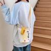 Креативная сумка-мешок Сумка-ведро Портативная для девочек Праздничная холщовая сумка через плечо Повседневная универсальная тканевая сумка
