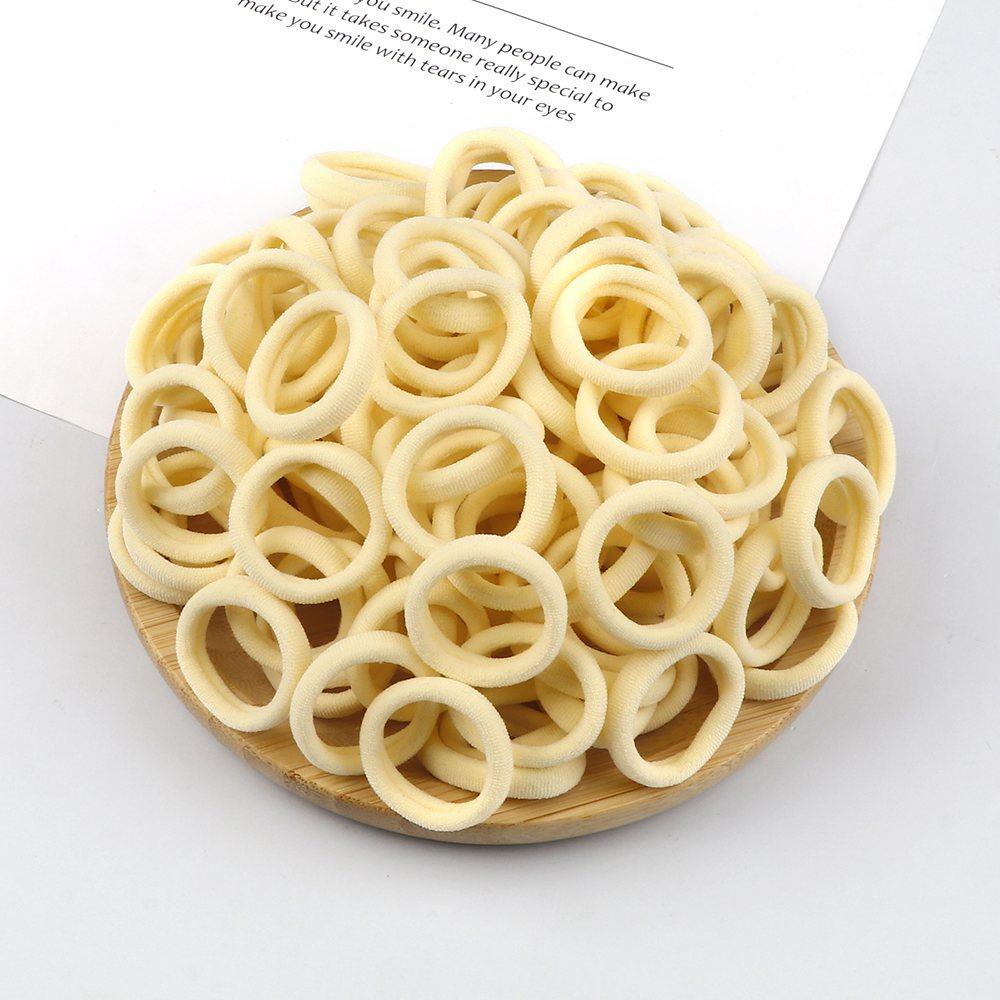 20/30/50/100/200pcs Colorful Hairband Black Grey Rubber Band Nylon Hair Elastic Ponytail Hairstyle Scrunchies Hair Accessories