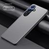 Чехол для Samsung Galaxy S25 25 Plus S25 Ultra, кожаный, с металлическим кольцом для камеры, встроенной воздушной подушкой, защита от падений, отпечатков пальцев