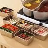 Коробка для хранения продуктов из нержавеющей стали с крышкой, Штабелируемый контейнер для продуктов, Многоразовая коробка для хранения продуктов, Металлический ланч-бокс для офиса