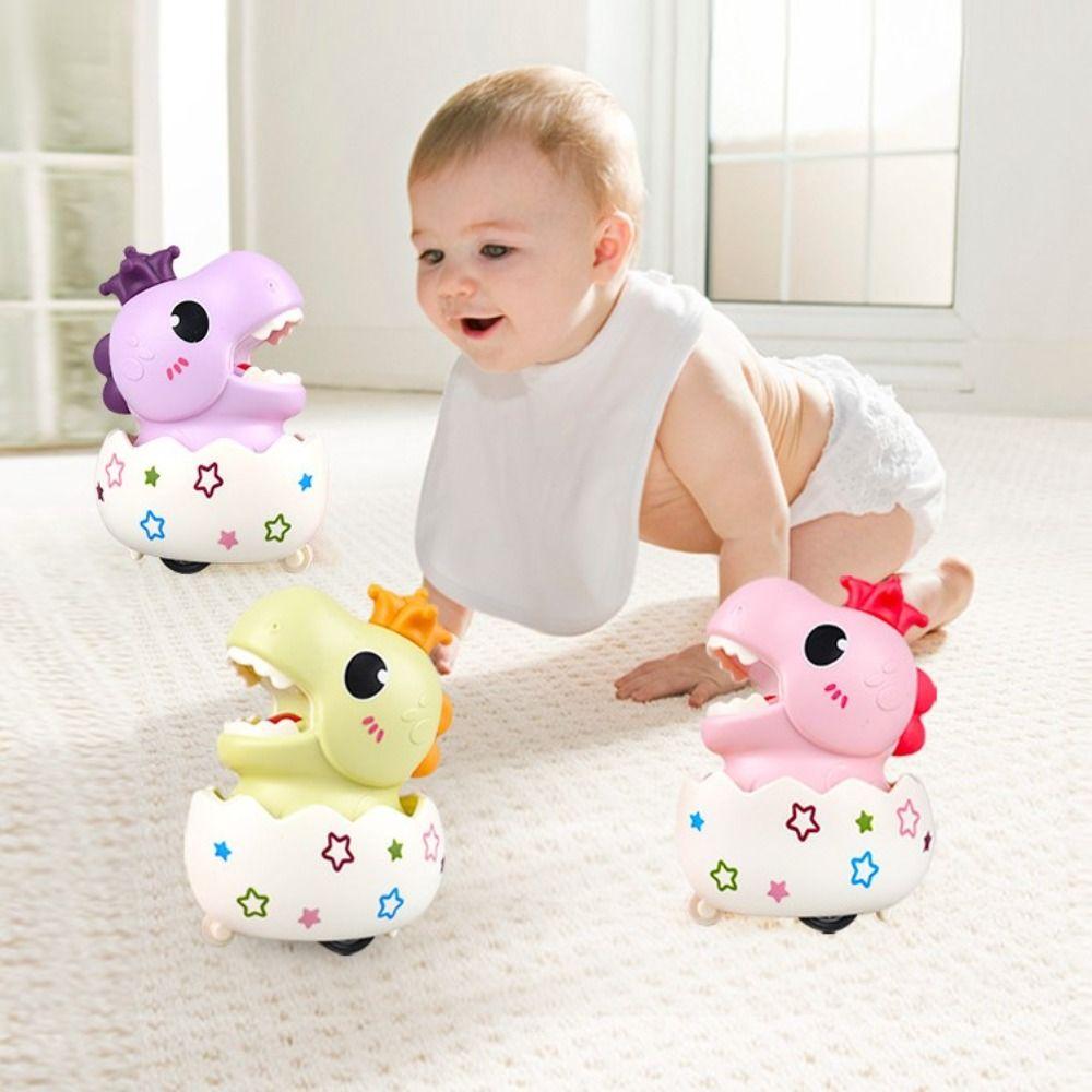 Press and Go Press Return Toy Cars Cartoon Dinosaur Egg Car Mini Baby/Kids/Children/Toddler
