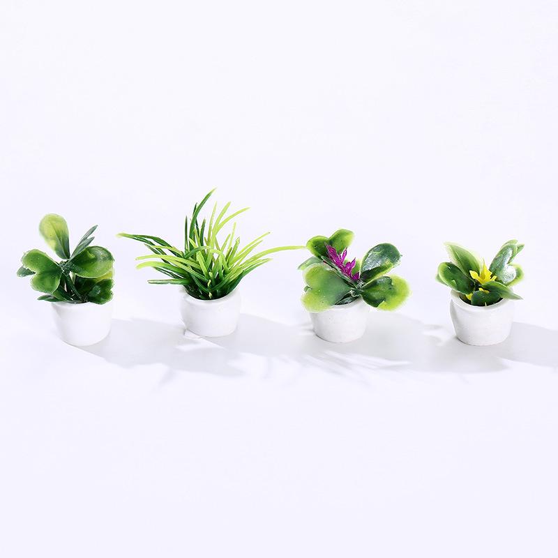 Miniature Plant Models of Simulated Potted Plants Finished Round Art Landscape Micro-landscape Ornaments