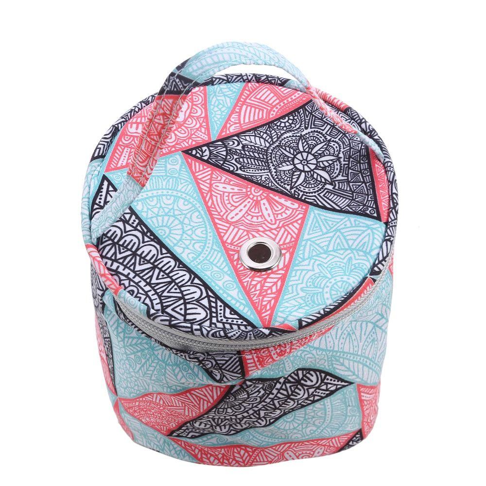 Round Yarn Storage Bag Knitting Yarn Wool Yarn Bag Organizer Needles Handbag Home Storage