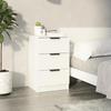 VidaXL Bedside Table White 40x36x65 Cm 811268