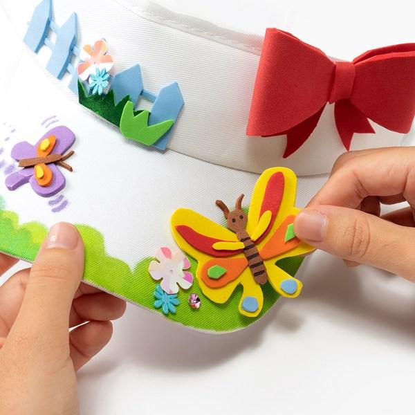 Minhwa Store EVA Sponge Non-adhesive 2mm 10-piece Set, Red, Orange, Yellow, Green, Sky, Pink, Purple, Brown, White, Black, Korean Toy Supplies