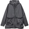 Gore-Tex Waterproof Sports Hooded Zip-Up Solid Color Long Sleeve Jacket Men Jackets Black IR6251