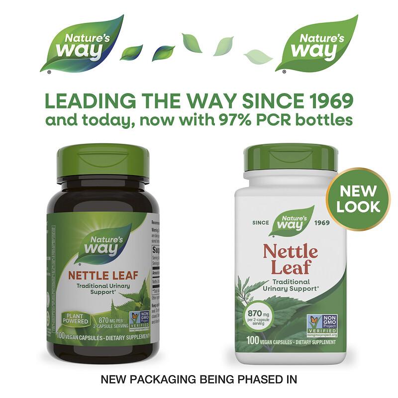 Nettle Leaf, 100 Vegan Capsules (435 mg Per capsule)