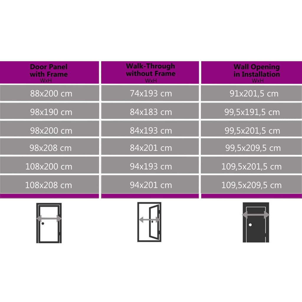 Exterior Door White 108 x 200 cm