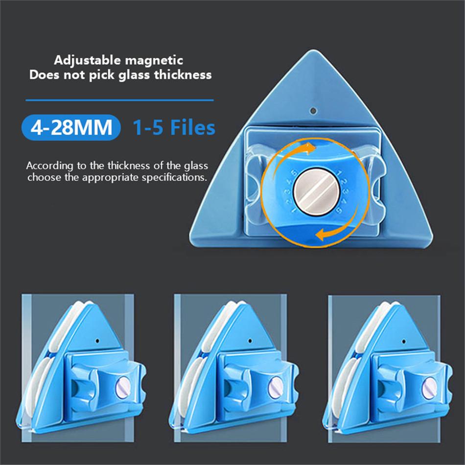 Double Sided Glass Cleaner 5 Adjustable Glass Magnetic Cleaning Tool For Glass Cleaning With Thickness Of 4-28mm