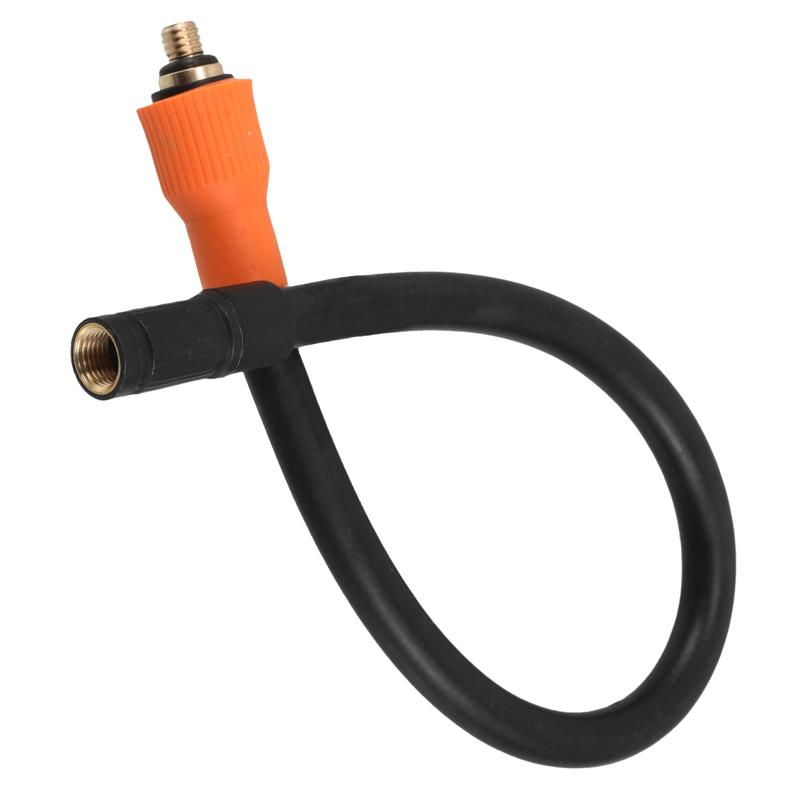 Bicycle Tire Inflation Adapter M6 Threaded Hose Heat Resistant Sleeve High Pressure Tire Inflator Extension Tube