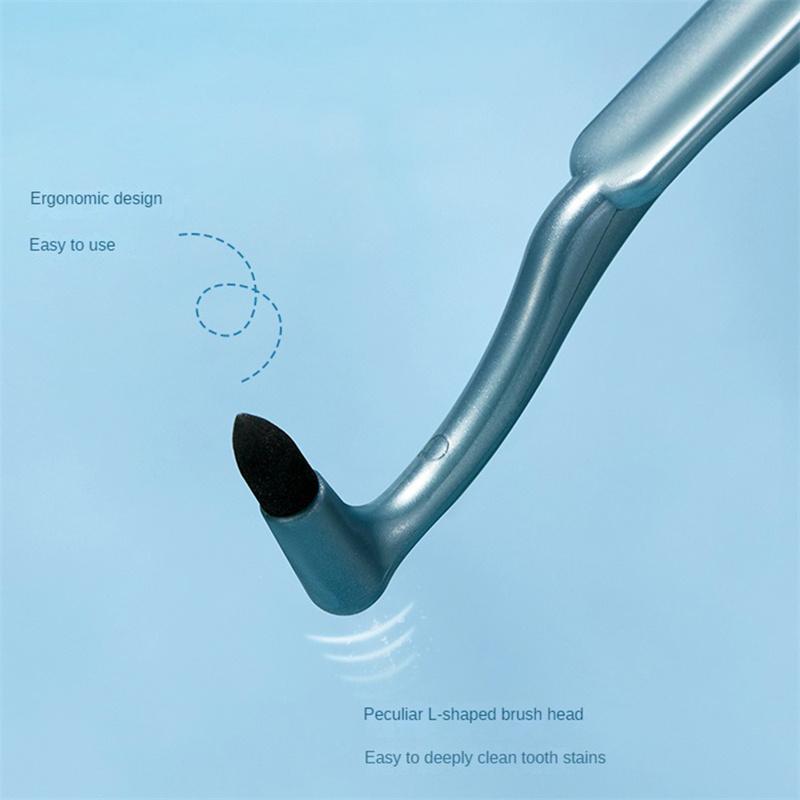 GECOMO Щетка для чистки пятен на зубах Глубоко очищает десны во рту, не повреждает зубы, удаляет зубной камень Портативный стоматологический очиститель