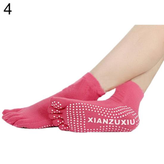 Women 5 Toes Yoga Gym Dance Sport Exercise Non Slip Massage Fitness Warm Socks