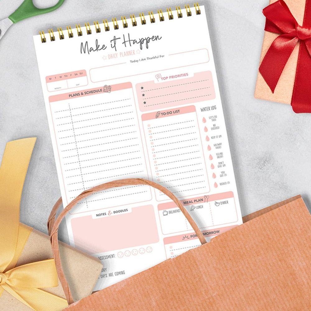 Portable To Do List Notepad Easy Tear-off A5 Agenda Planner Schedule Writing Pads Office Supplies