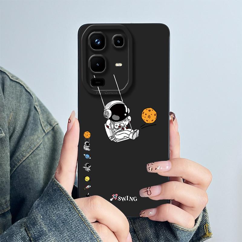 For Infinix Note 50s 5G Phone Case Astronaut Cartoons Back Cover X6870 Funda Soft Liquid Silicone Camera Protection Bumper Coque