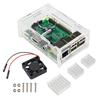 Акриловый корпус для Raspberry Pi 3 с радиаторами и набором вентиляторов