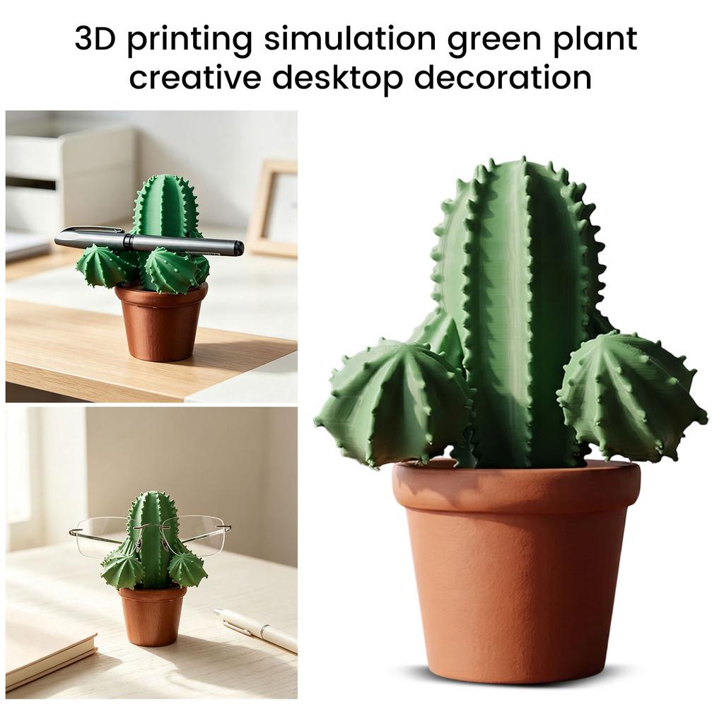 3D-печатное искусственное растение - Настольное украшение - Креативный орнамент для домашней полки