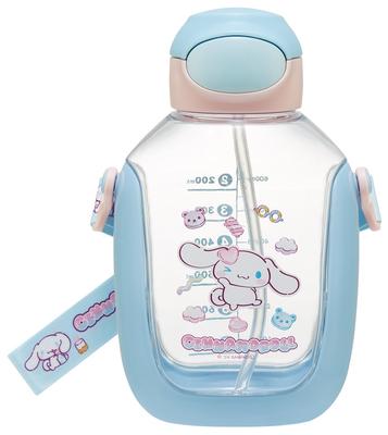 Skater Бутылка для воды с трубочкой One Push и ремнем на плечо 780 мл Sanrio Cinnamoroll Marsh Gumi PDSH8DX