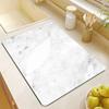 Теплоизоляционная подкладка Мраморный кухонный коврик Дренажная подкладка для столешницы Подставка для миски Сушка для посуды Водопоглощение Домашний декор Коврик для двери