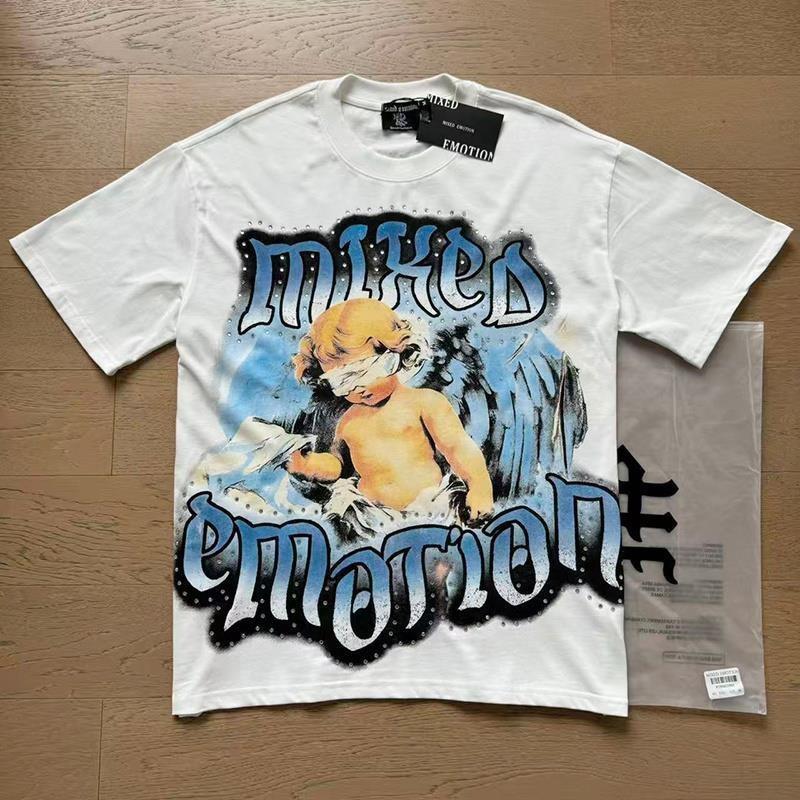 Unisex Oversized Streetwear Tee With Glitter Letter Print Breathable Cotton Blend Casual Top