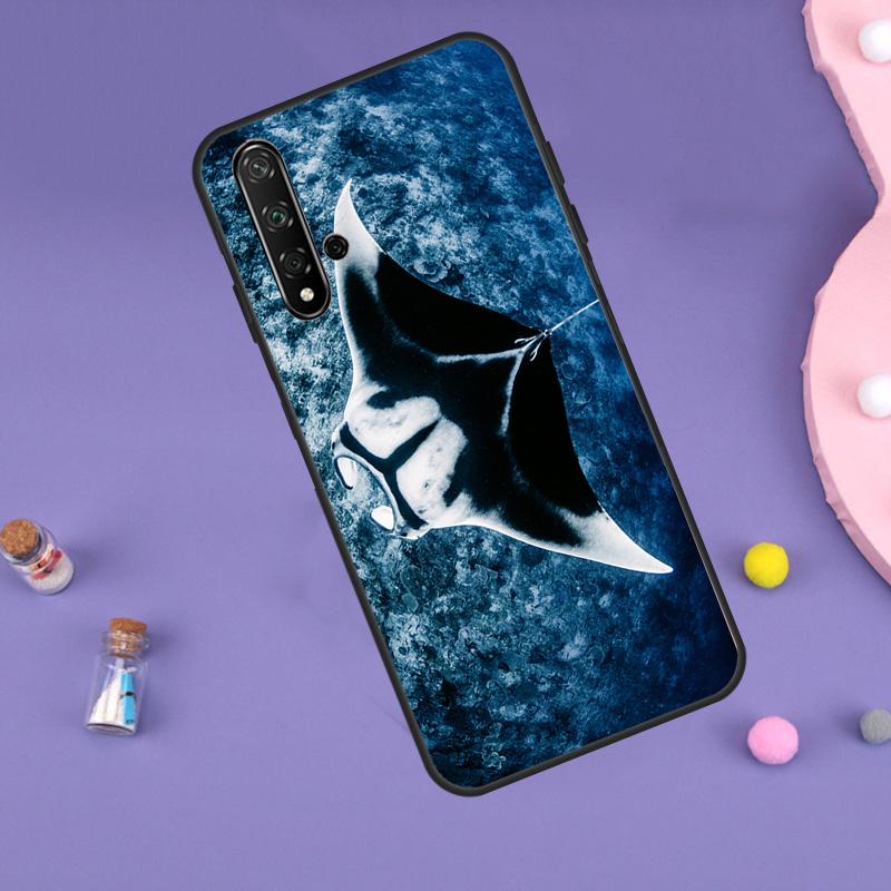 Чехол Animal Manta Ray для Huawei P30 P20 P40 Lite Nova 5T 11i 8i 3i 9 10 SE 11 Pro Y90 Y70 Y61 Y60 Y91