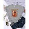 Street T-Shirts Our Lady of Guadalupe Printed Tee Shirts Comfortable O-Neck Short Sleeve Summer Casual Female Clothes