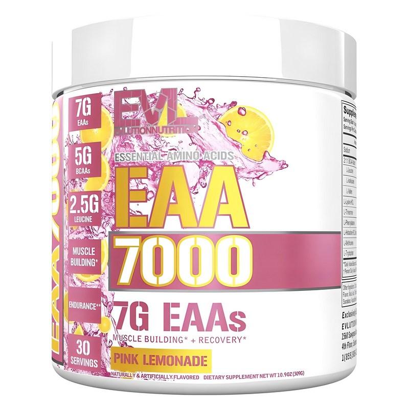 EVLUTIONNUTRITION EAA 7000 Essential Amino Acids Pink Lemonade Flavor, 309g, 1 Unit
