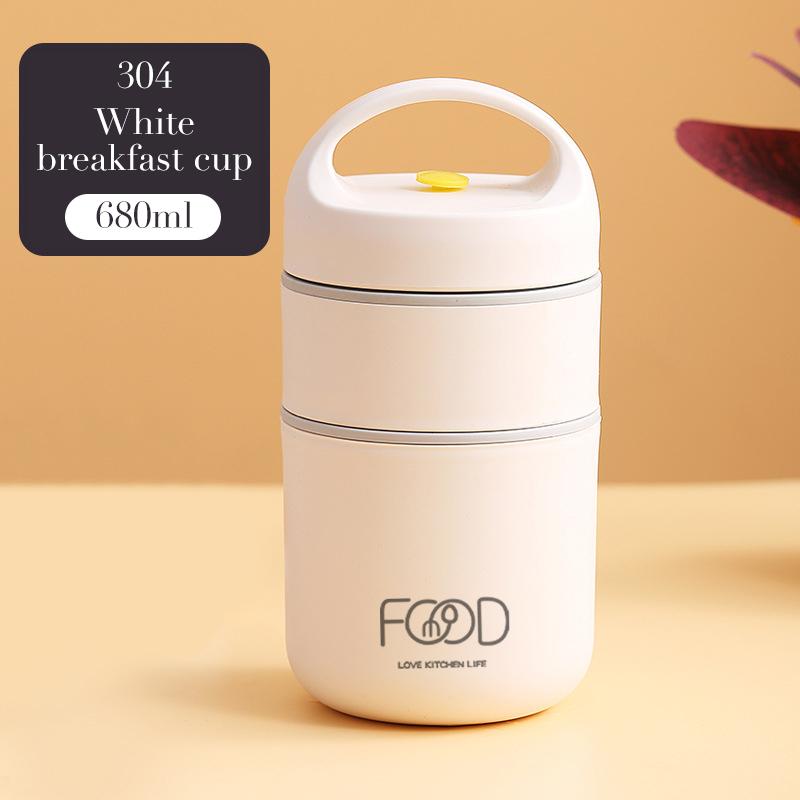 Insulated Lunch Box Soup Box Office Insulated Bucket Small Soup Box Soup Cup Porridge Cup Soup Pot Portable Breakfast Box Compact