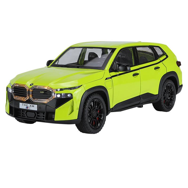 1/24 BMW The XM SUV Модель спортивного автомобиля из сплава Литой металлический игрушечный автомобиль Модель транспортного средства Симуляция Звук и свет Коллекция Детский подарок