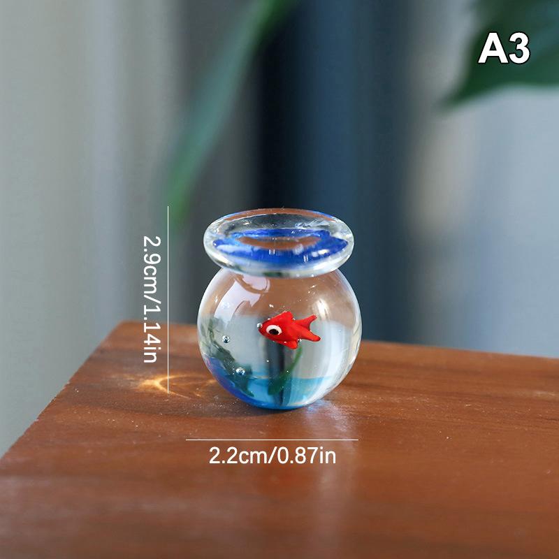 Handcrafted Glass Pocket Fish Figurine Mini Pocket Fish Ornaments Vibrant Glass Fish Desktop Decoration Home Office Decor