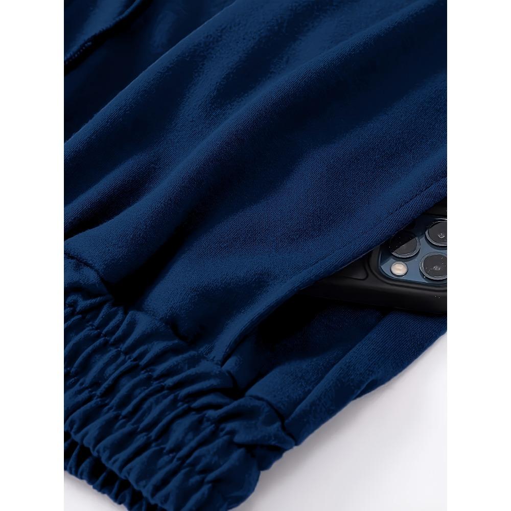 Мужские спортивные брюки с широкими штанинами и кулиской на талии, Повседневная и минималистичная уличная одежда, Одежда для дома