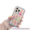 Полосатый клетчатый цветочный яблоко 15 чехол для мобильного телефона iphone14promax прозрачный мягкая резина 13/12/11 противоударный xr