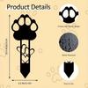 Sturdy Carbon Steel Pet Dog Grave Marker Silhouette Design Durable Waterproof Pet Memorial Stone Plaque Premium Quality