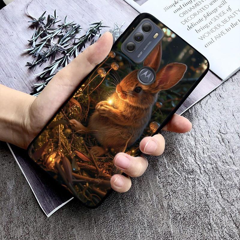 Phone Case For Moto G86 G85 G75 G15 G05 G56 G72 G53 G54 G84 G60 G31 G32 G24 G 5G G Play Rabbit Bunny Animal