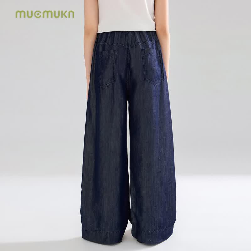 Джинсы с широкими штанинами для девочек Mucmukn из лиоцелла Tencel