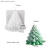 Silicone Scented Candle Molds Tower Christmas Tree Resin Plaster Mold  Party Decoration