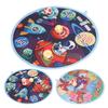 Kids Round Dart Board Game Set with 3 Strong Balls Cartoon Educational Large Dart Board Toys