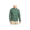 Клетчатая спортивная повседневная дышащая рубашка поло с длинным рукавом мужские рубашки зеленая DA4251-333